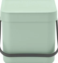 Affaldsspand m/låg sort. kon. 6 ltr