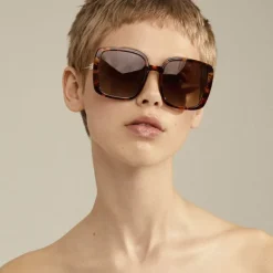 ALIET sunglasses tortoise brown/gold