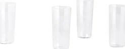 Angle Glass-Set of 4 Tall H13-Clear