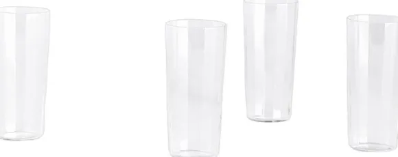 Angle Glass-Set of 4 Tall H13-Clear