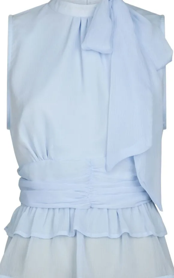 Ansol Solid Chiffon Top
