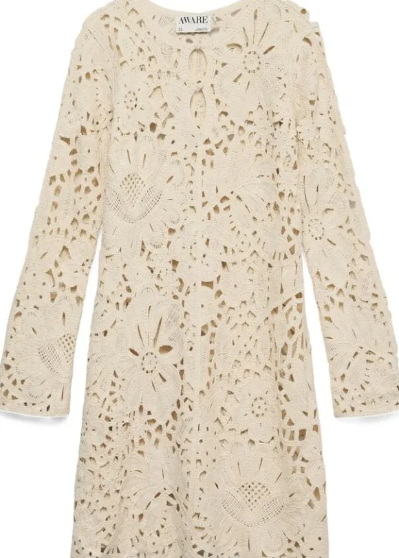 AWALISON LS V-NECK SHORT DRESS