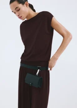 Balloon knit trousers