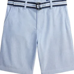 Belted Cotton Oxford Short