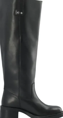 BIAMARY Knee High Pull On Boot Smooth Leather