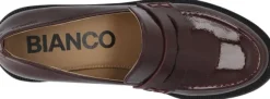 BIAPEARL Simple Penny Loafer Patent Aquarius