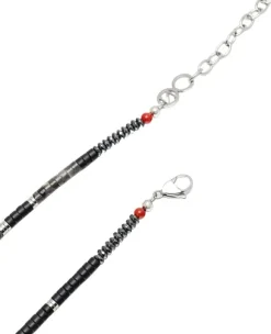 Black Onyx & Labradorite Heishi Necklace