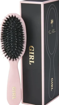 Boar- & Nylon Brush rose ""girl"" small