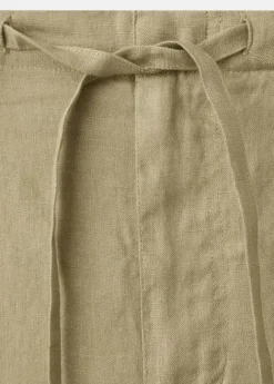 Bow linen trousers