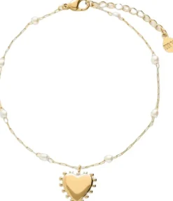 Bracelet mini pearl & heart