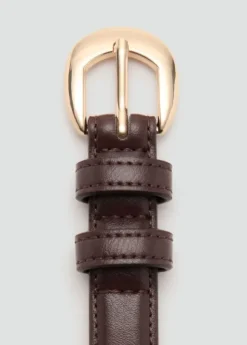 Buckle skinny belt