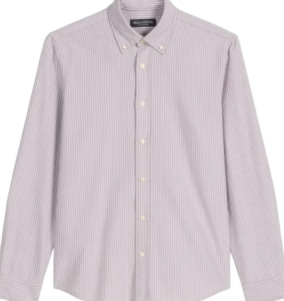 Button down collar, long sleeves, r