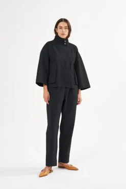 Canvas light pleat pant - Raina