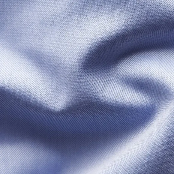 Contemporary Fit Light Blue Signature Twill Shirt - French cuff