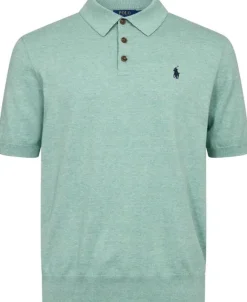 Cotton Shortsleeve Knit Polo Shirt