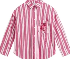 COTTON STRIPE SLEEP LS SHIRT + PANT SET