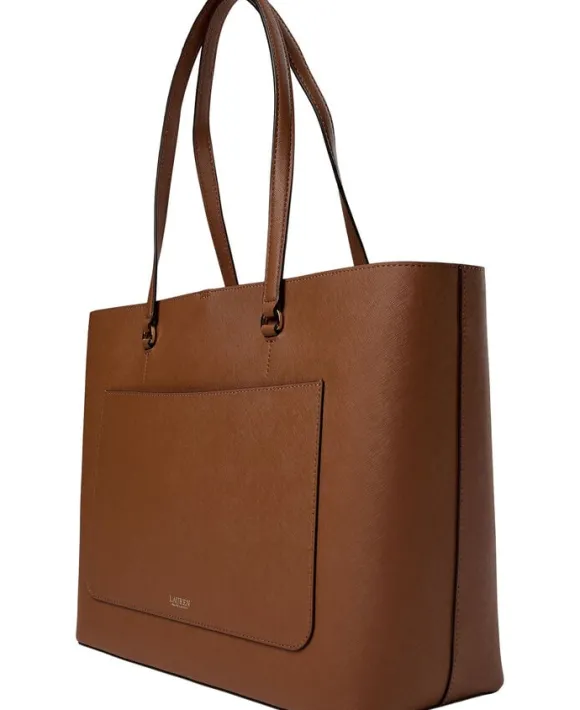 Crosshatch Leather Large Karly Tote