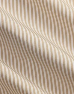 Custom Fit Striped Stretch Poplin Shirt
