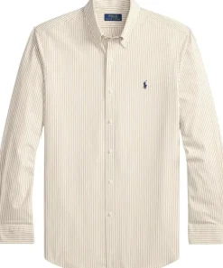 Custom Fit Striped Stretch Poplin Shirt