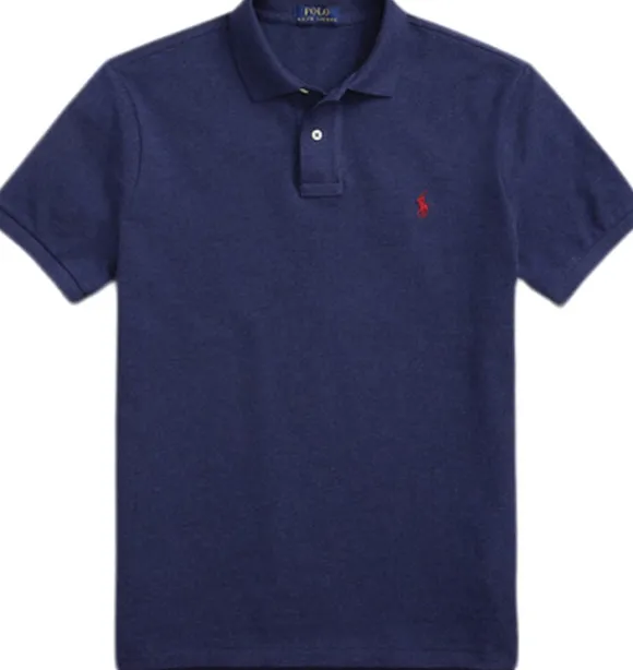 Custom Slim Fit Mesh Polo Shirt