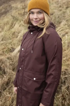 Danegarden Raincoat Dark Bordeaux