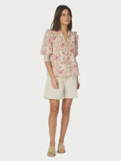 Davina Flower Rose Blouse