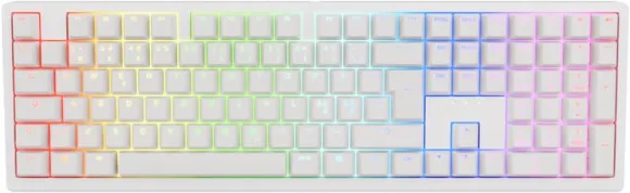 Ducky Zero 6108 White - Trådløs - MX Brown Tastatur