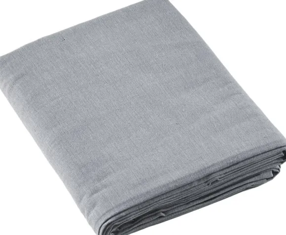 Duk 320 x 140 cm Ljus grå 100% ny bomull