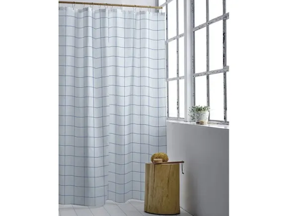 Duschdraperi 180x220 Vista Linen blue