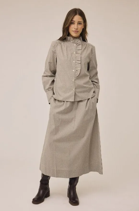 Ellen 2 Check Skirt - 100% Cotton GOTS