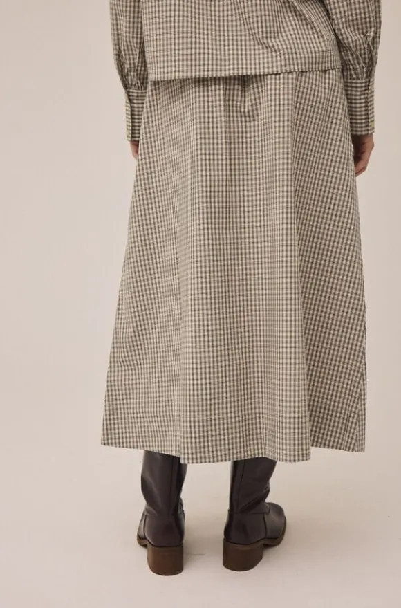 Ellen 2 Check Skirt - 100% Cotton GOTS