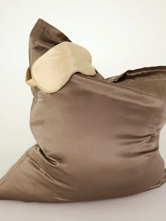Eye mask silke light beige