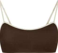 Fia Solid Contrast Bikini Top