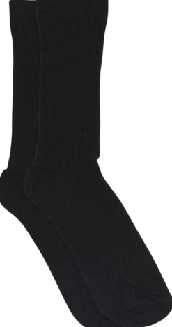 Fine cotton rib socks