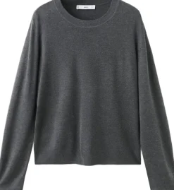Fine-knit crew-neck sweater