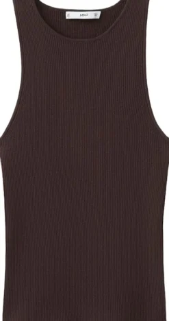 Fitted fine-knit top