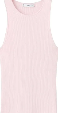 Fitted fine-knit top