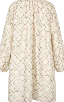 2519 Flat Texture Viscose, Ruffled Romantic Mini Dress