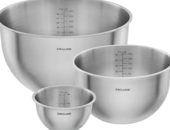 Fresh & Save BOWLS Skålset S/M/L / 3-st, Rostfritt stål, Silver