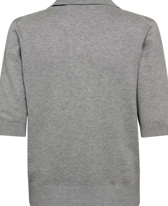 Frigga 11 Kortærmede strik polo - Viscose LENZINGECOVERO