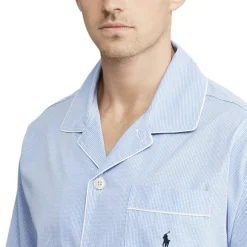 Gingham Poplin Long Sleep Set