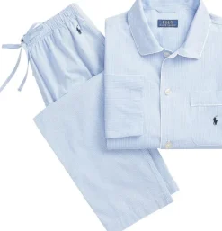 Gingham Poplin Long Sleep Set