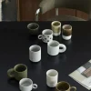 GRAINY tea cup w. handle, sand