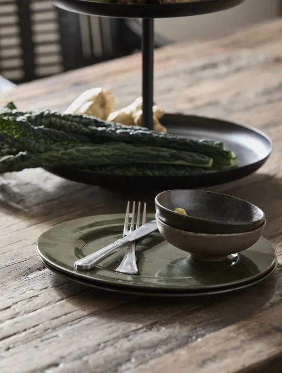 GRAWA plate, L, dark green