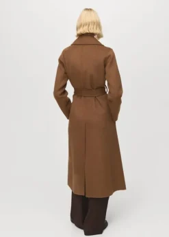 HANDMADE WOOL COAT WITH BELT. -- BATIN