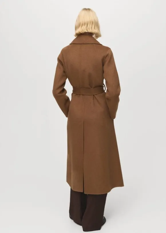 HANDMADE WOOL COAT WITH BELT. -- BATIN