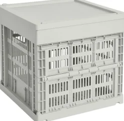 HAY Colour Crate Lid Plastic-Medium Square / Cube-Grey