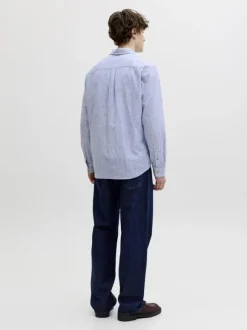 JJESUMMER LINEN BLEND SHIRT L/S SN