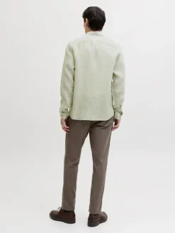 JPRBLALAWRENCE LINEN LS SHIRT SN
