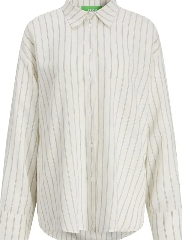 JXALMIRA LINEN BLEND LS SHIRT WVN L